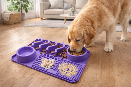 FeedStation – Multifunktionale Slow-Feeding- & Leckmatte für Hunde & Katzen