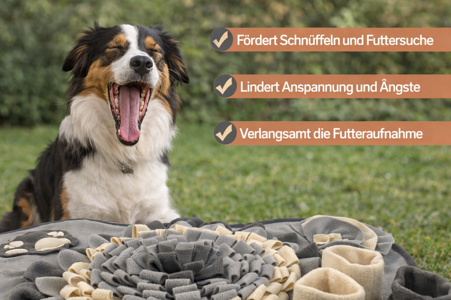 SniffMat – Schnüffelmatte & Slow-Feeding-Spielzeug für Hunde