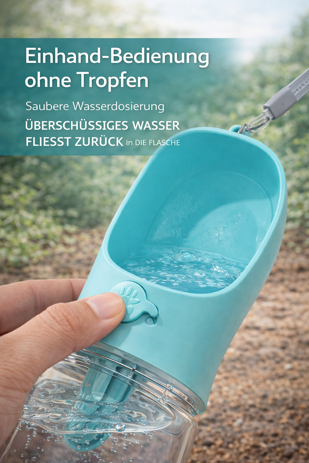 TravelCup - Multifunktionaler Trinkbecher für Hunde und Katzen