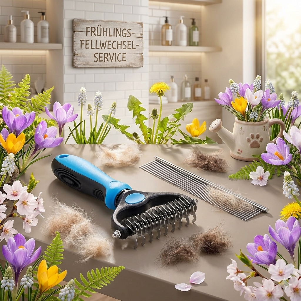GroomDuo Set – Entfilzungsrechen und Stahlkamm für Hund und Katze