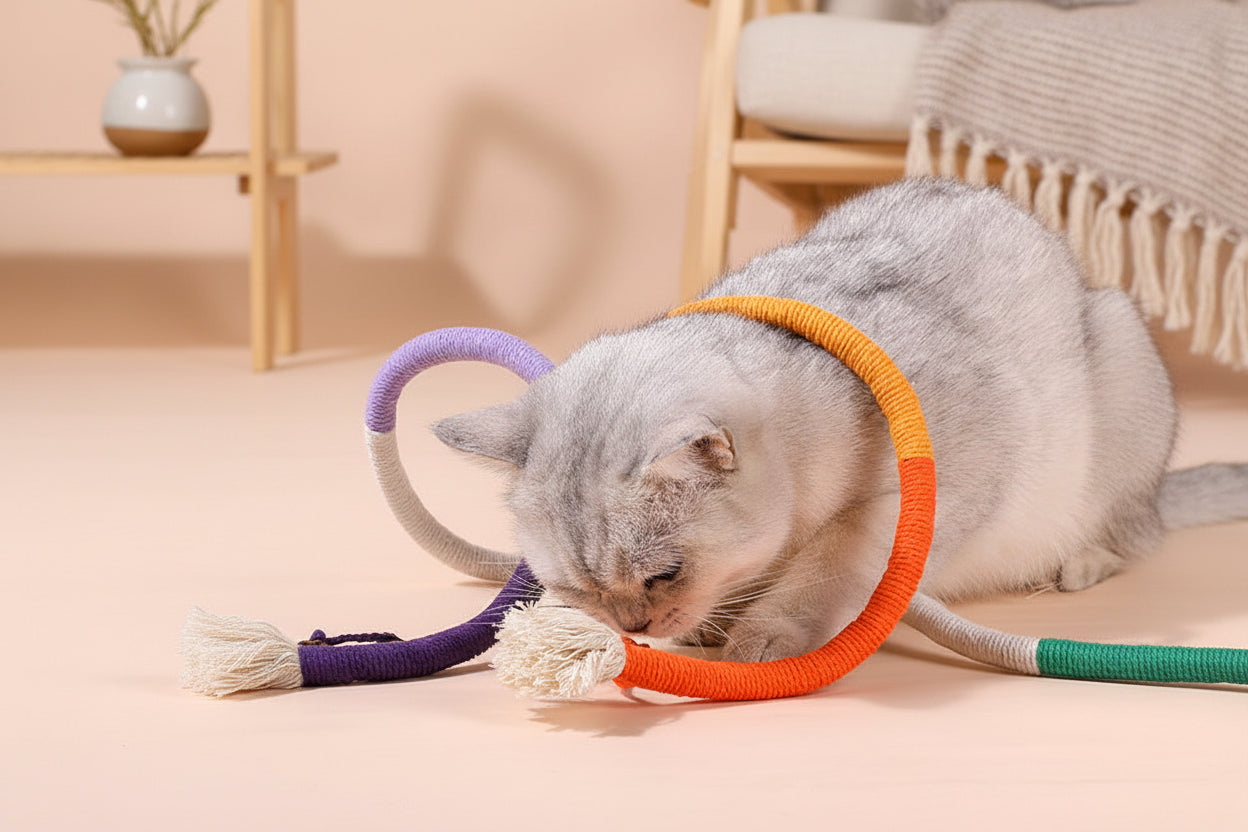 CalmRope – Baumwoll-Kauspielzeug & Zahnpflege-Spielzeug für Katzen