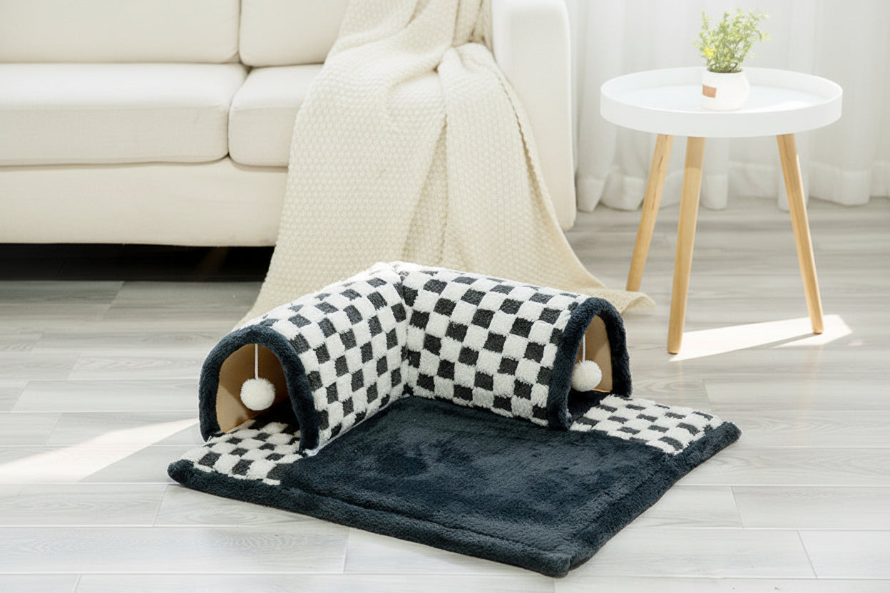 TunnelNest  2-in-1 Spielhöhle und Schlafplatz für Katzen