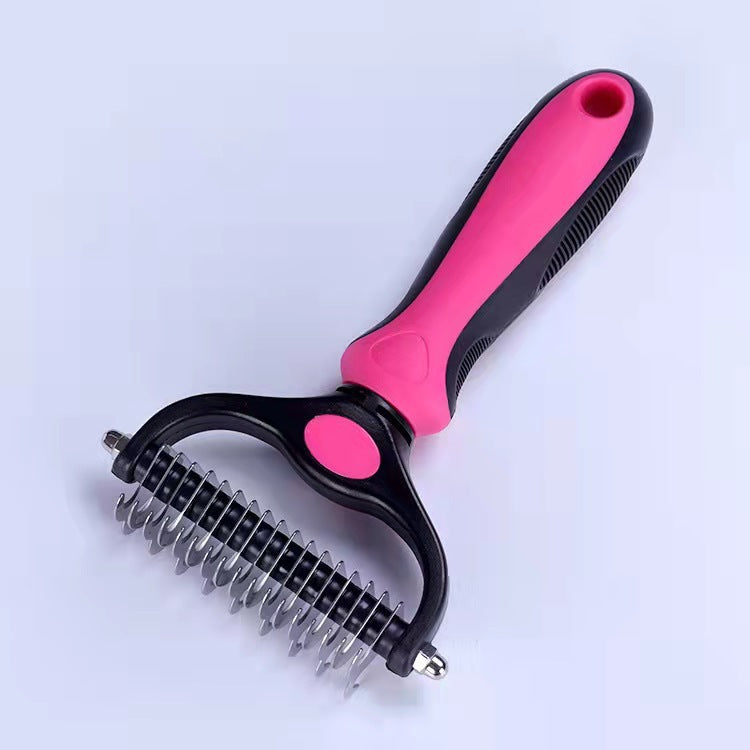 GroomDuo Set – Entfilzungsrechen und Stahlkamm für Hund und Katze