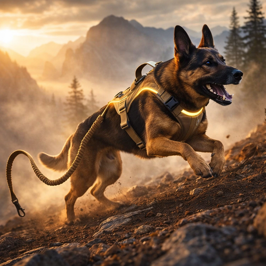 TrailGuard Set – Anti-Ausbruch Hundegeschirr und Leine für mittelgroße und große Hunde