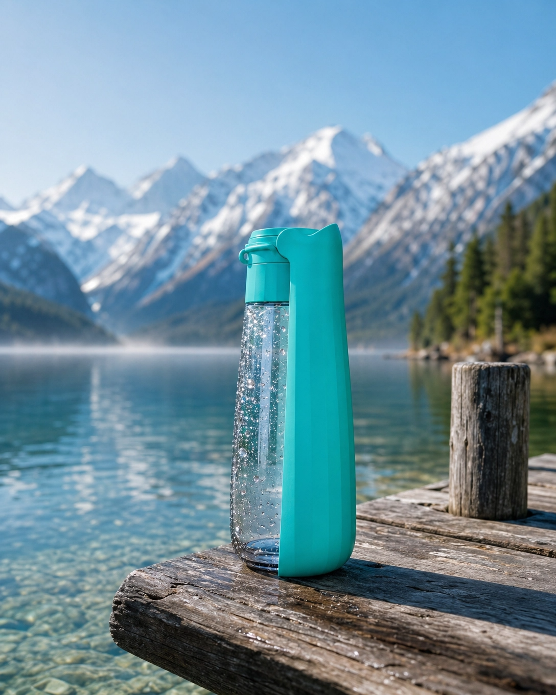 Pawver AquaGo – Tragbare Hunde-Trinkflasche mit faltbarer Schale für unterwegs