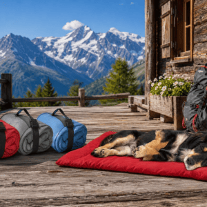 Pawvero CampBed – Wasserdichte Outdoor-Hundematte faltbar und tragbar für Hunde