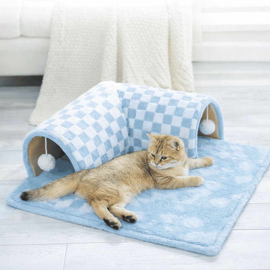 TunnelNest 2-in-1 Spielhöhle und Schlafplatz für Katzen – Bild 2