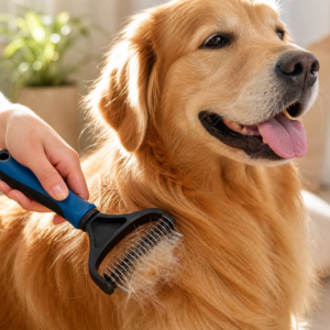 GroomDuo Set – Entfilzungsrechen und Stahlkamm für Hund und Katze