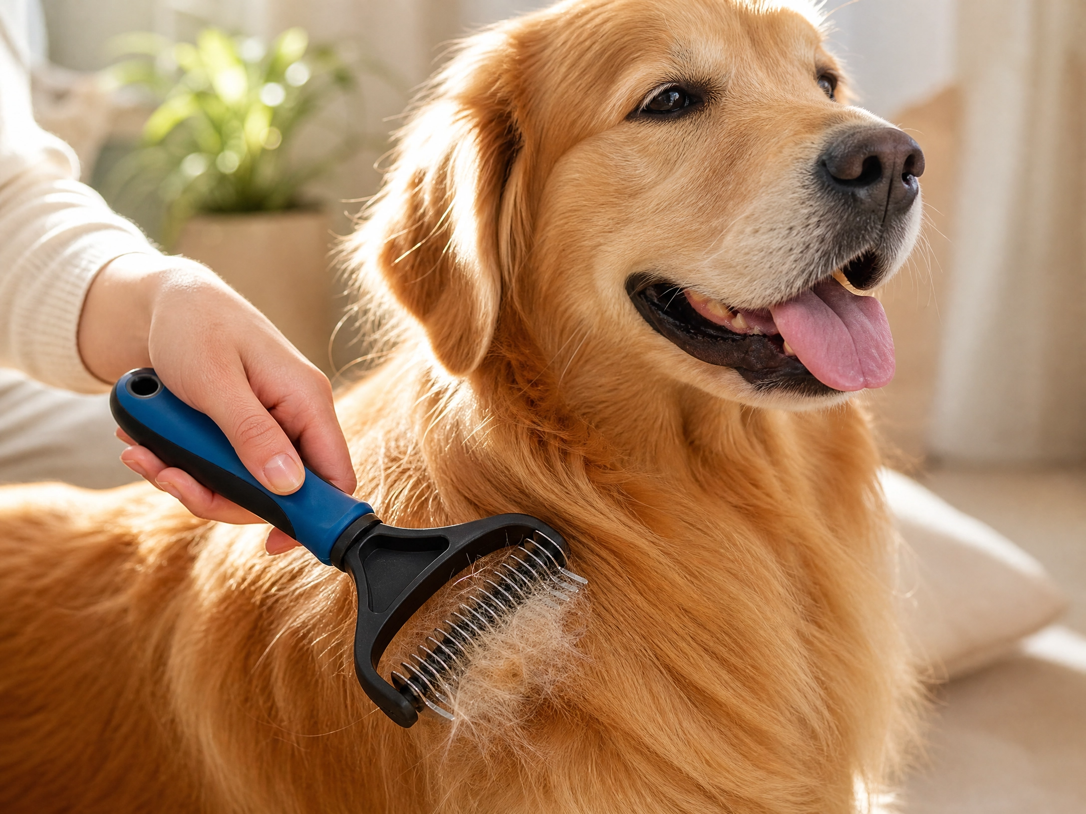 GroomDuo Set – Entfilzungsrechen und Stahlkamm für Hund und Katze