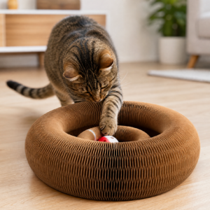 Pawvero ScratchCoil – Faltbares Kratzbrett für Katzen, krümelfrei